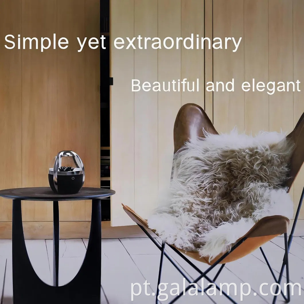 Falador de líquido magnético dinâmico - iluminado por lâmpada de fluido magnético